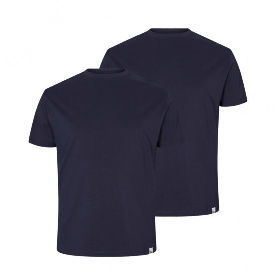 North Latitude Denim 2-Pack T-Shirt Navy Blue - Marškinėliai - Marškinėliai - 2XL-14XL