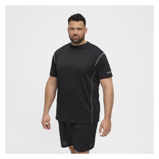 North Latitude Sport Tech T-Shirt Black - Marškinėliai - Marškinėliai - 2XL-14XL