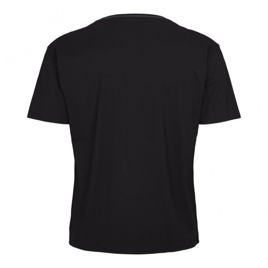 North Latitude Pyjama T-Shirt V-Neck Short Sleeve Black - Pižama/Loungewear - Didelių Dydžių Vyriškos Pižamos