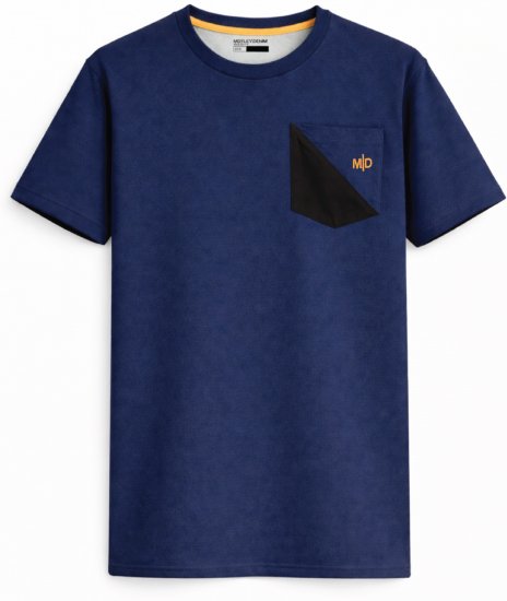 Motley Denim Milan Marškinėliai Tamsus indigo - Marškinėliai - Marškinėliai - 2XL-14XL