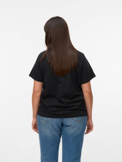 Vero Moda Paulina T-Shirt Black - Marškinėliai - 
