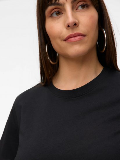 Vero Moda Paulina T-Shirt Black - Marškinėliai - 