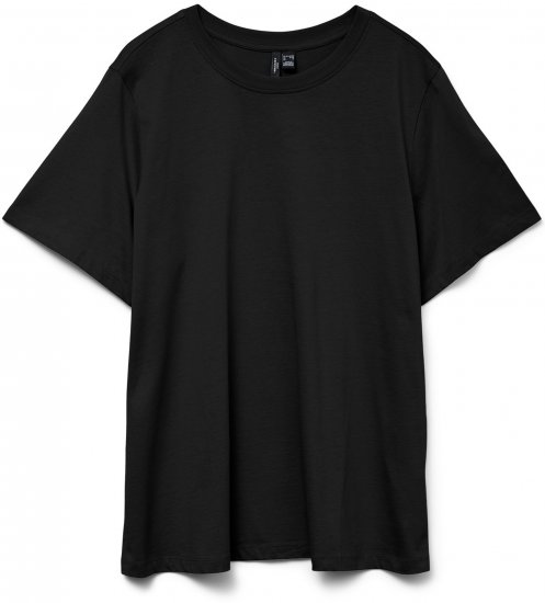 Vero Moda Paulina T-Shirt Black - Marškinėliai - 