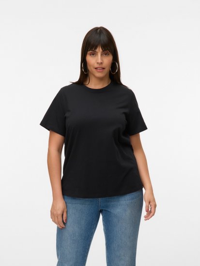 Vero Moda Paulina T-Shirt Black - Marškinėliai - 