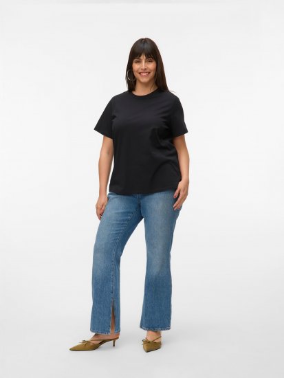 Vero Moda Paulina T-Shirt Black - Marškinėliai - 