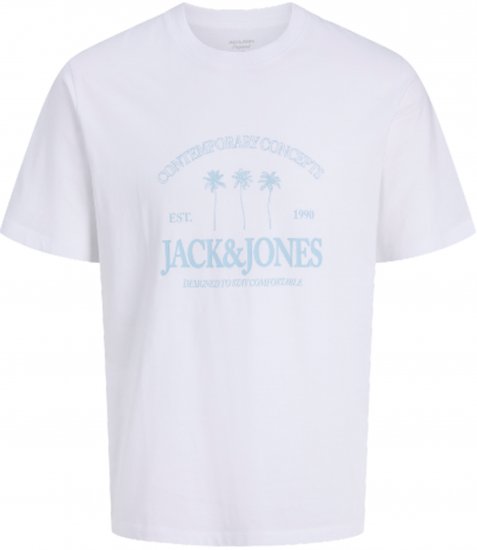 Jack & Jones Nantucket Marškinėliai Balti - Marškinėliai - Marškinėliai - 2XL-14XL