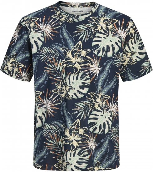 Jack & Jones Honolulu T-Shirt Navy - Marškinėliai - Marškinėliai - 2XL-14XL