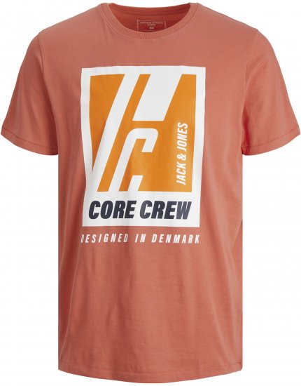 Jack & Jones Spring Logo T-Shirt Pink - Marškinėliai - Marškinėliai - 2XL-14XL