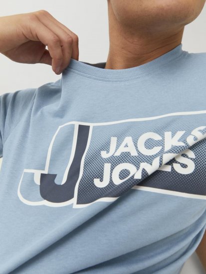 Jack & Jones Logan T-Shirt Turquoise - Marškinėliai - Marškinėliai - 2XL-14XL