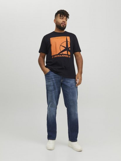 Jack & Jones Conrad T-Shirt Black - Marškinėliai - Marškinėliai - 2XL-14XL