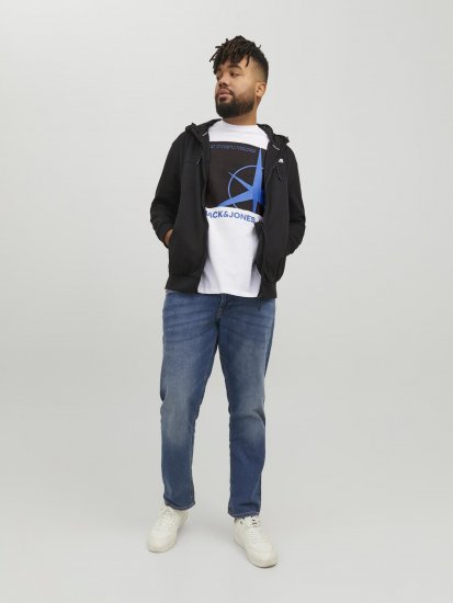 Jack & Jones Conrad T-Shirt White - Marškinėliai - Marškinėliai - 2XL-14XL