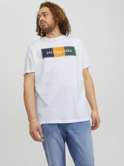 Jack & Jones Codyy T-Shirt White - Marškinėliai - Marškinėliai - 2XL-14XL