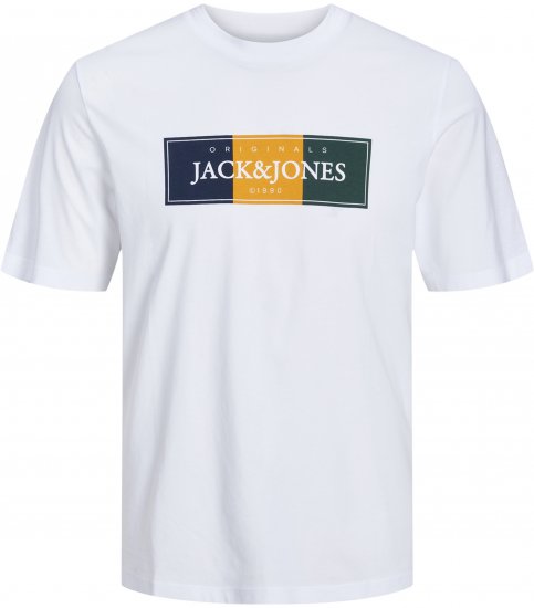 Jack & Jones Codyy T-Shirt White - Marškinėliai - Marškinėliai - 2XL-14XL