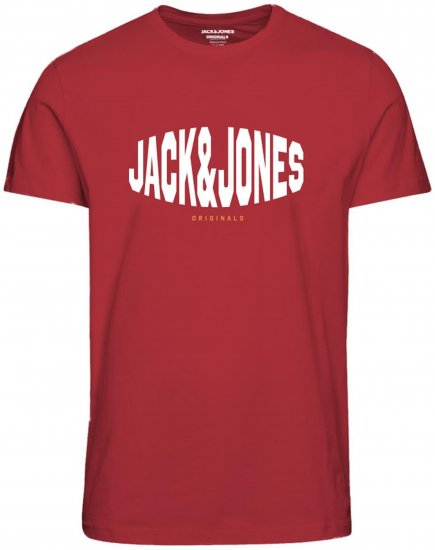 Jack & Jones Marque T-Shirt Red - Marškinėliai - Marškinėliai - 2XL-14XL