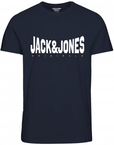 Jack & Jones Marque T-Shirt Navy - Marškinėliai - Marškinėliai - 2XL-14XL