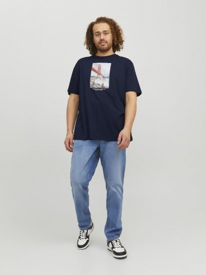 Jack & Jones Copenhagen Photo T-Shirt Navy - Marškinėliai - Marškinėliai - 2XL-14XL