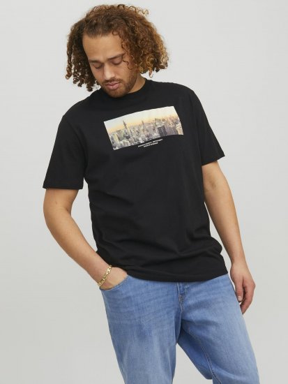 Jack & Jones Copenhagen Photo T-Shirt Black - Marškinėliai - Marškinėliai - 2XL-14XL