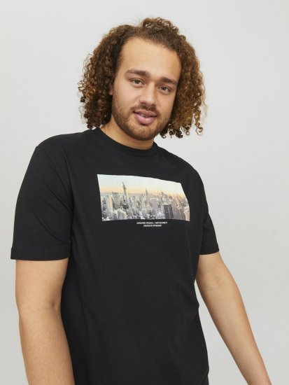 Jack & Jones Copenhagen Photo T-Shirt Black - Marškinėliai - Marškinėliai - 2XL-14XL