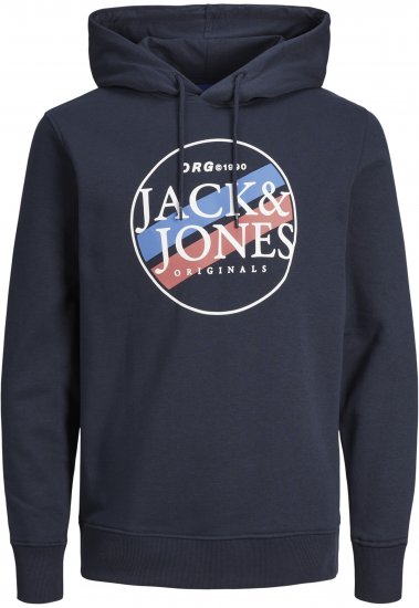 Jack & Jones Codyy Hoodie Navy - Megztiniai ir džemperiai - Megztiniai ir Džemperiai - 2XL-14XL