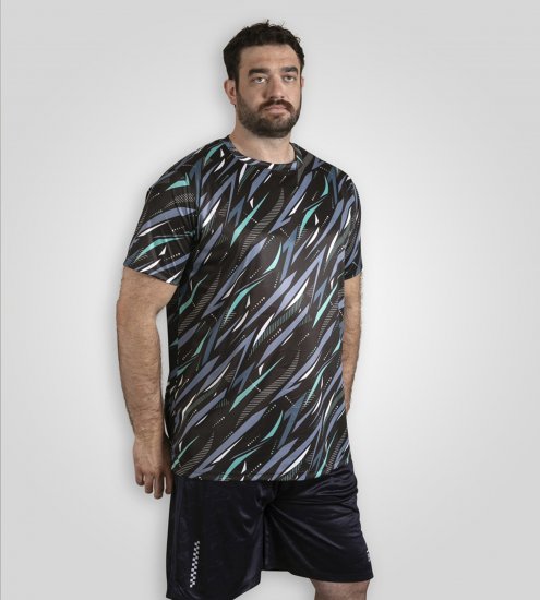 D555 Nottingham T-shirt Lightweight Black - Marškinėliai - Marškinėliai - 2XL-14XL