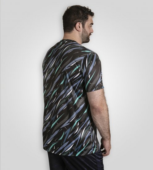 D555 Nottingham T-shirt Lightweight Black - Marškinėliai - Marškinėliai - 2XL-14XL