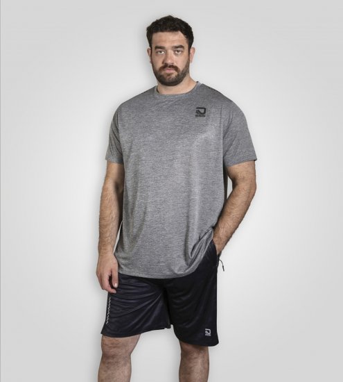 D555 Retford T-Shirt Lightweight Peach Finished Grey - Marškinėliai - Marškinėliai - 2XL-14XL