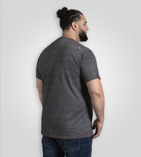 D555 Coalville T-Shirt Skulls with Colored Drips Navy Twist - Marškinėliai - Marškinėliai - 2XL-14XL