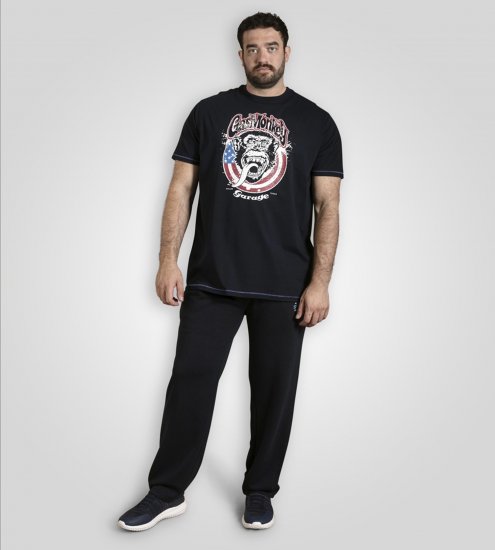 D555 Birkenhead T-Shirt Gas Monkey Garage Navy - Marškinėliai - Marškinėliai - 2XL-14XL