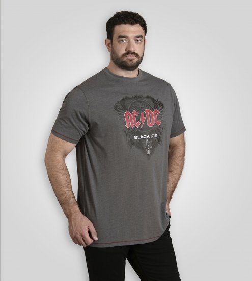 D555 Clydebank T-Shirt Official AC/DC Black Ice Grey - Marškinėliai - Marškinėliai - 2XL-14XL