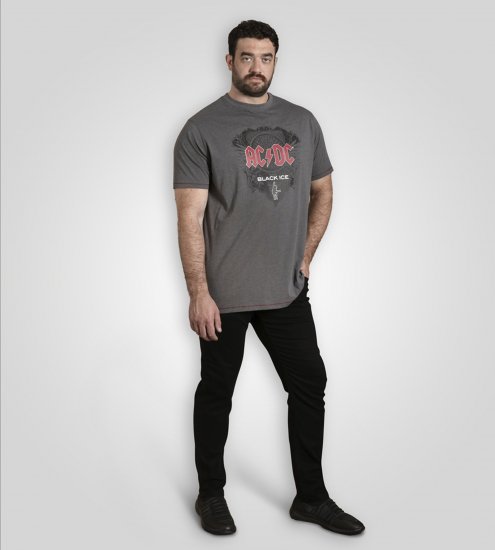 D555 Clydebank T-Shirt Official AC/DC Black Ice Grey - Marškinėliai - Marškinėliai - 2XL-14XL