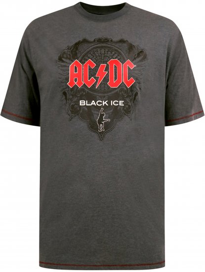 D555 Clydebank T-Shirt Official AC/DC Black Ice Grey - Marškinėliai - Marškinėliai - 2XL-14XL
