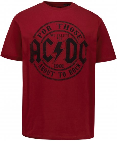JP1880 AC/DC T-Shirt Rust Red - Grupės marškinėliai - 