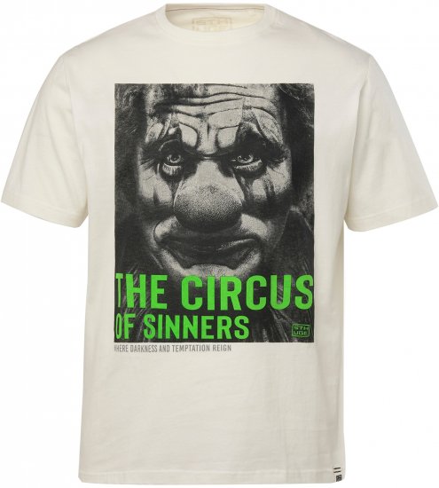 STHUGE T-Shirt Circus Of Sinners White - Marškinėliai - Marškinėliai - 2XL-14XL