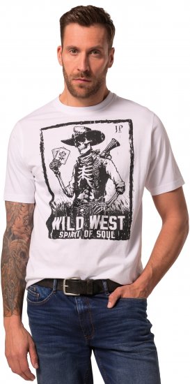 JP1880 T-Shirt 2-Pack Wild West Black And White - Marškinėliai - Marškinėliai - 2XL-14XL