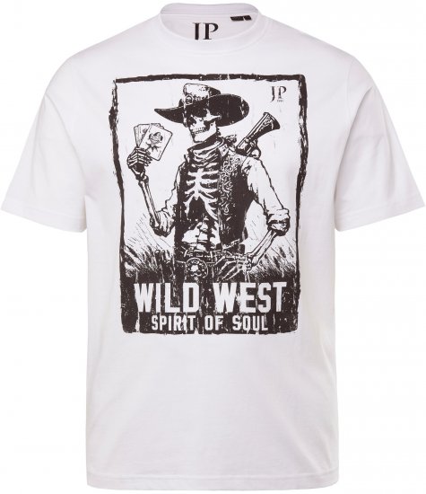 JP1880 T-Shirt 2-Pack Wild West Black And White - Marškinėliai - Marškinėliai - 2XL-14XL
