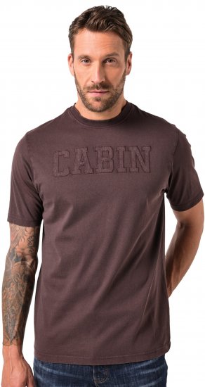 JP1880 T-Shirt Cabin Vintage Mocha TALL - VYRIŠKI DRABUŽIAI MT-6XLT - Drabužiai aukštiems vyrams