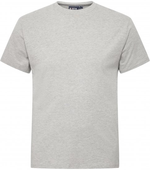 North Latitude T-Shirt O-Neck Grey Melange TALL - TALL marškinėliai - Marškinėliai Aukštiems Vyrams