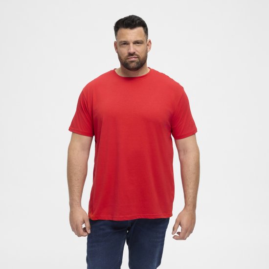 North Latitude T-Shirt O-Neck Red TALL - TALL marškinėliai - Marškinėliai Aukštiems Vyrams