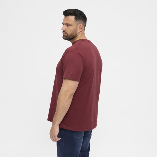 North Latitude T-Shirt O-Neck Bordeaux TALL - TALL marškinėliai - Marškinėliai Aukštiems Vyrams