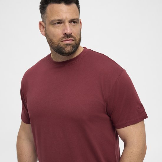 North Latitude T-Shirt O-Neck Bordeaux TALL - TALL marškinėliai - Marškinėliai Aukštiems Vyrams