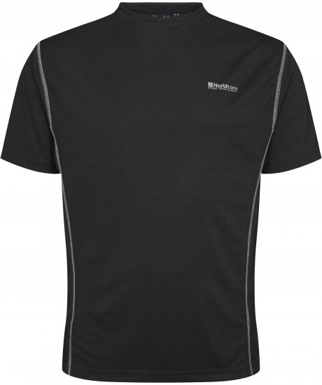 North Latitude Tech T-Shirt Black TALL - TALL marškinėliai - Marškinėliai Aukštiems Vyrams