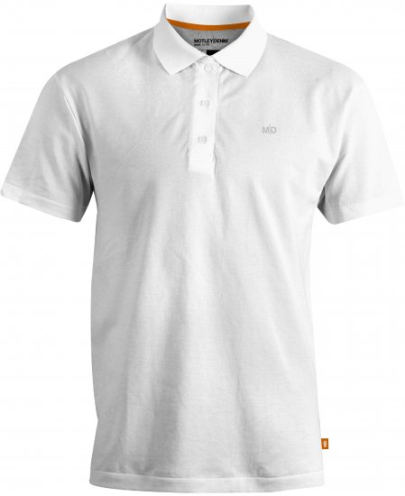 Motley Denim Bratislava Polo White - Polo marškinėliai - Polo marškinėliai - 2XL-8XL