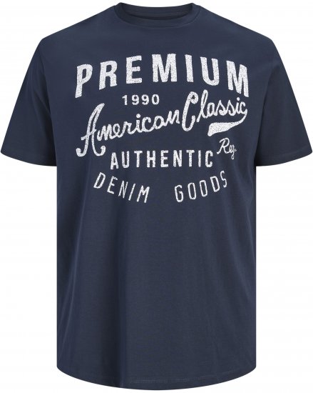 Jack & Jones Alex Marškinėliai Tamsiai Mėlyni - Marškinėliai - Marškinėliai - 2XL-14XL