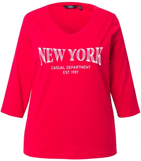 Ulla Popken City Name Graphic Tee Lychee - Spausdinti marškinėliai moterims - 
