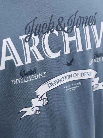 Jack & Jones Dover Denim O-Neck T-Shirt Grey - Marškinėliai - Marškinėliai - 2XL-14XL