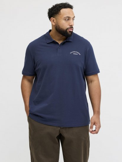 Jack & Jones College Logo Short Sleeve Polo Shirt Blue - Polo marškinėliai - Polo marškinėliai - 2XL-8XL