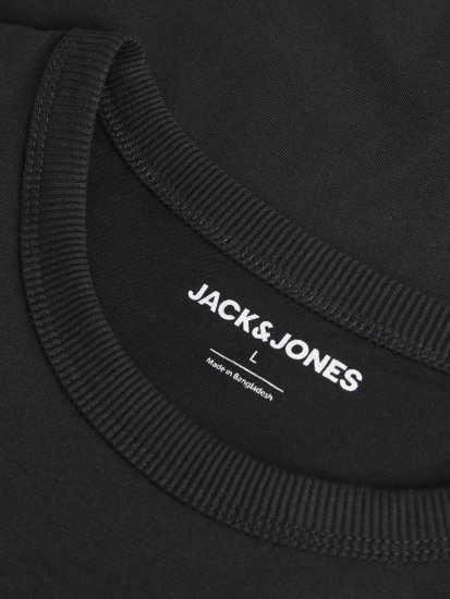 Jack & Jones College Logo Crew Neck T-Shirt Black - Marškinėliai - Marškinėliai - 2XL-14XL