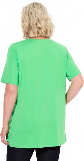 Ulla Popken Essential Front Pleat Tee Mint Green - Marškinėliai - 