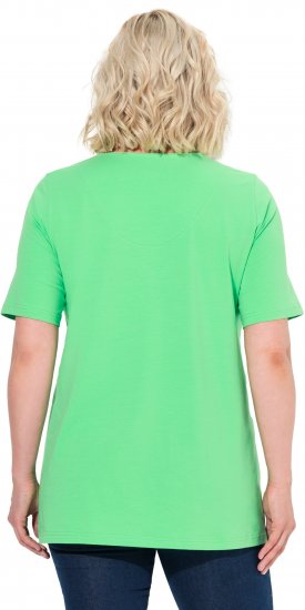 Ulla Popken Essential Notch Neck Stretch Tee Mint Green - Marškinėliai - 