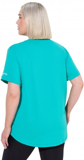 Ulla Popken UPF 50 Quick Drying Tee Turquoise - Marškinėliai - 